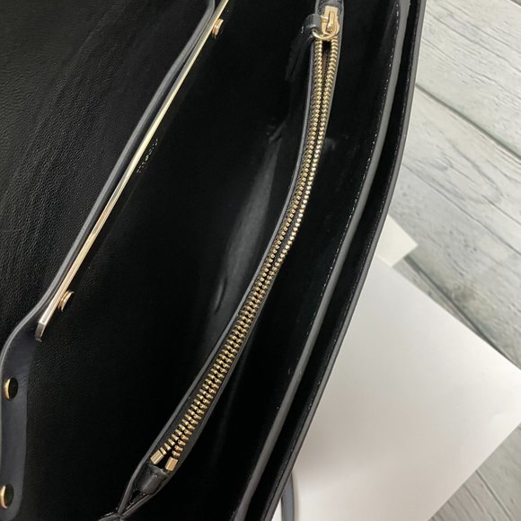 Theory Beekman Bag in Leather - Navy Blue - Picture 10 of 15